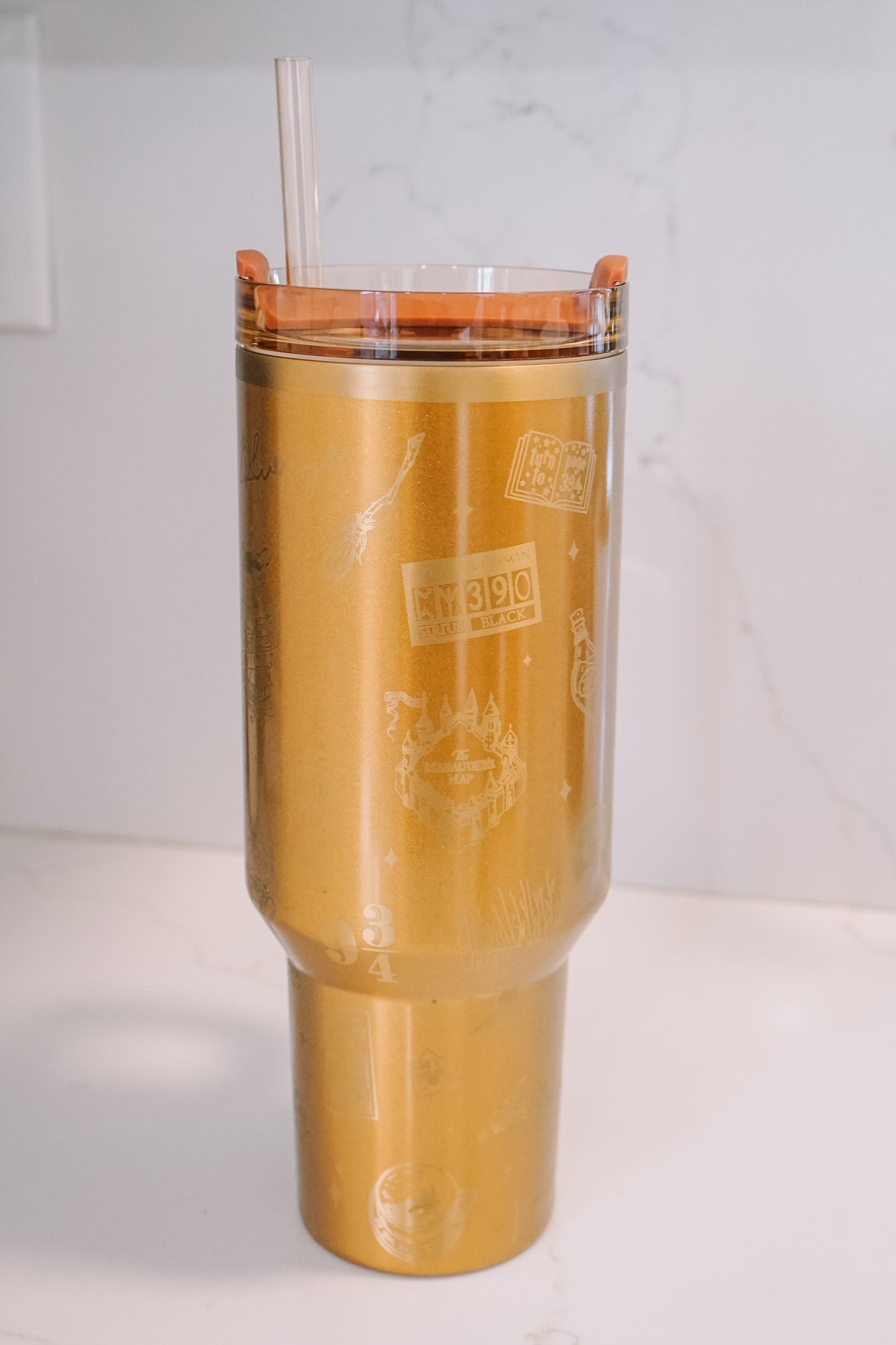 Gold Wizard Wrap Tumbler