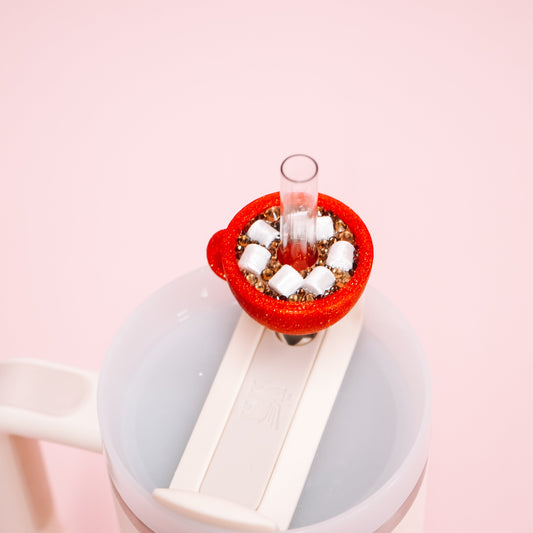 Hot Coco Straw Charm