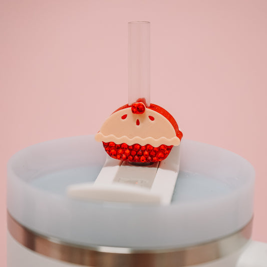 Cherry Pie Straw Charm