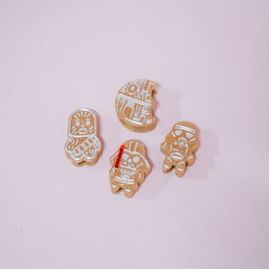 Galaxy Gingerbread Straw Charm