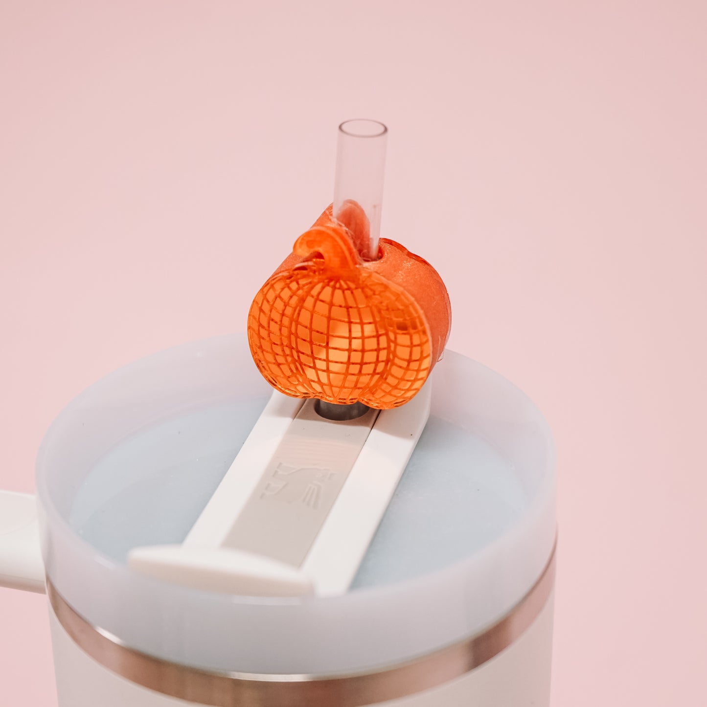 Disco Pumpkin Straw Charm