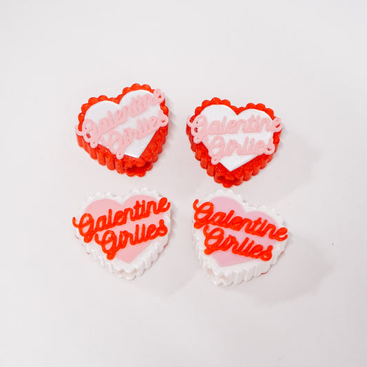 Galentine Girlies Straw Charm