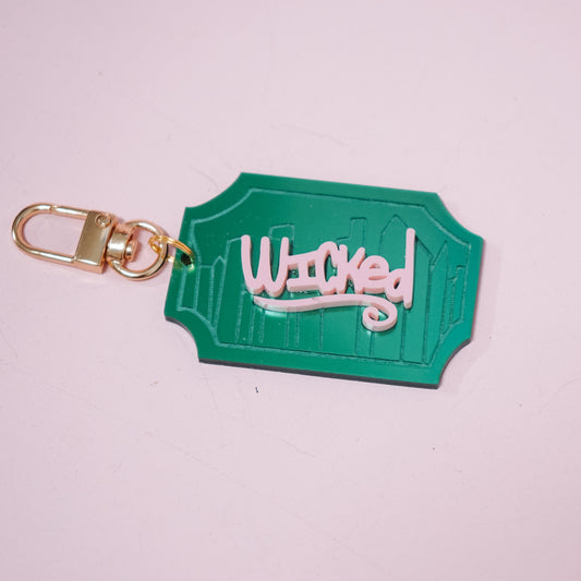 Emerald Ticket Bag Charm