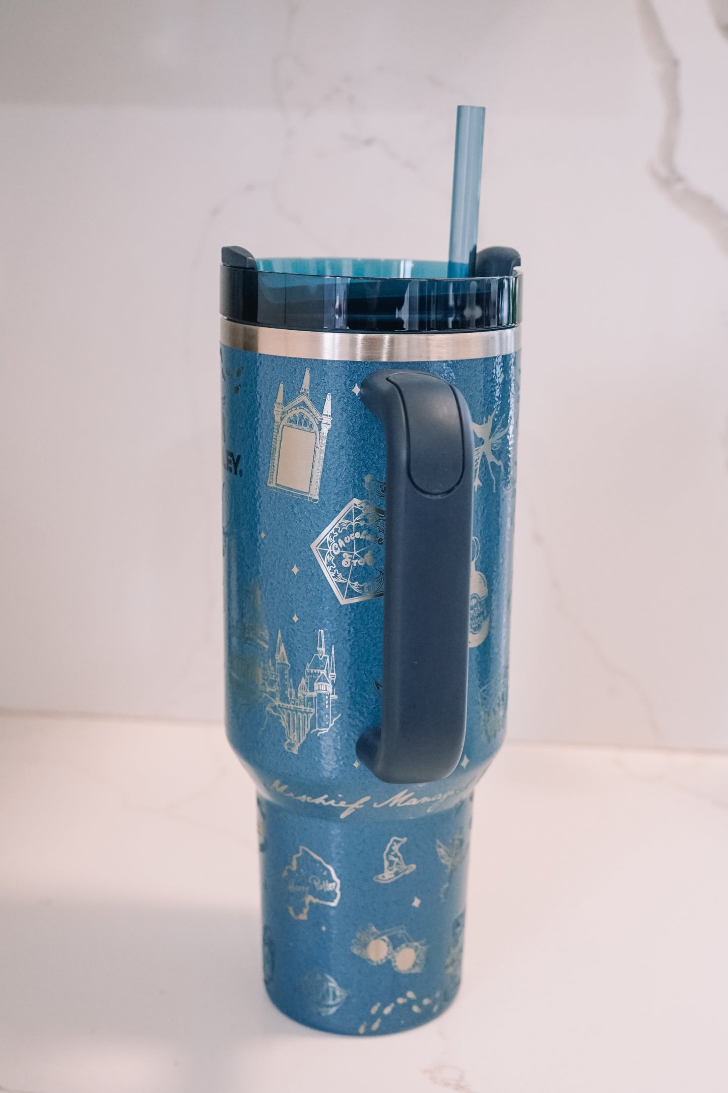 Blue Wizard Wrap Tumbler