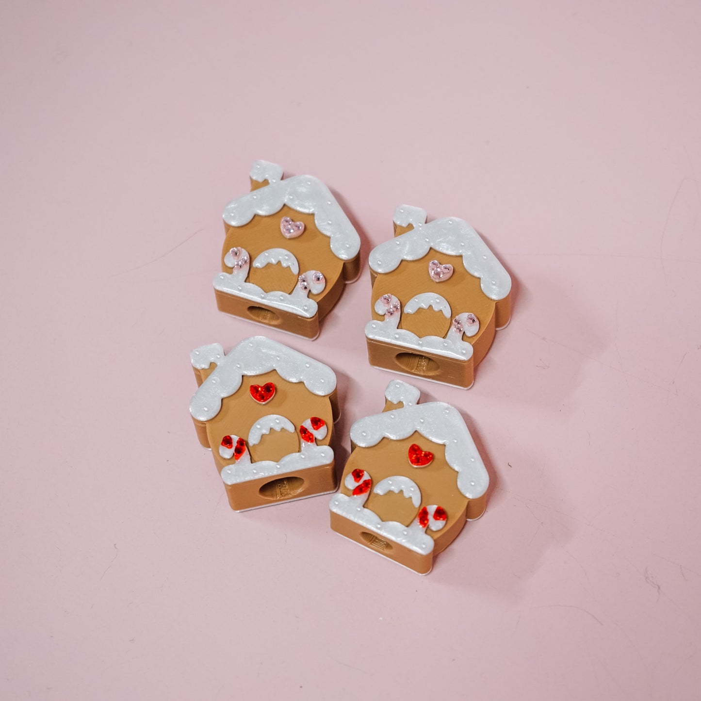 Gingerbread House Straw Charm