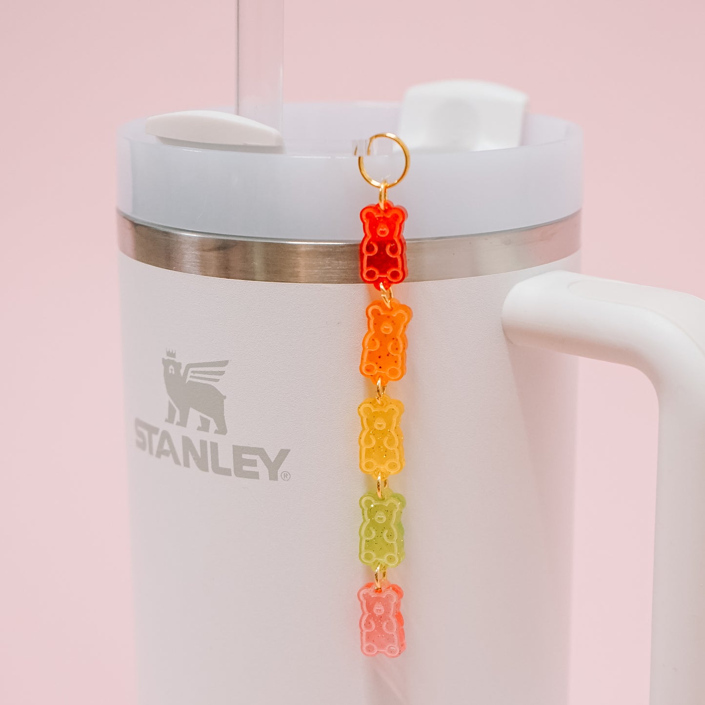 Gummy Bear Charmed Straw Dangle