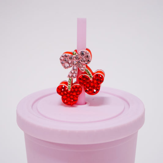 Ears Cherry Straw Charm