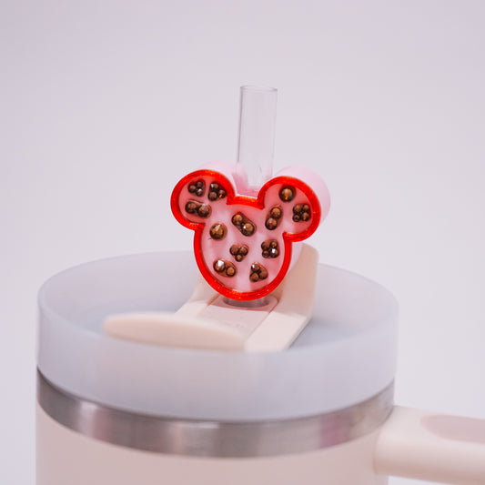 Ears Box of Chocolates Straw Charm