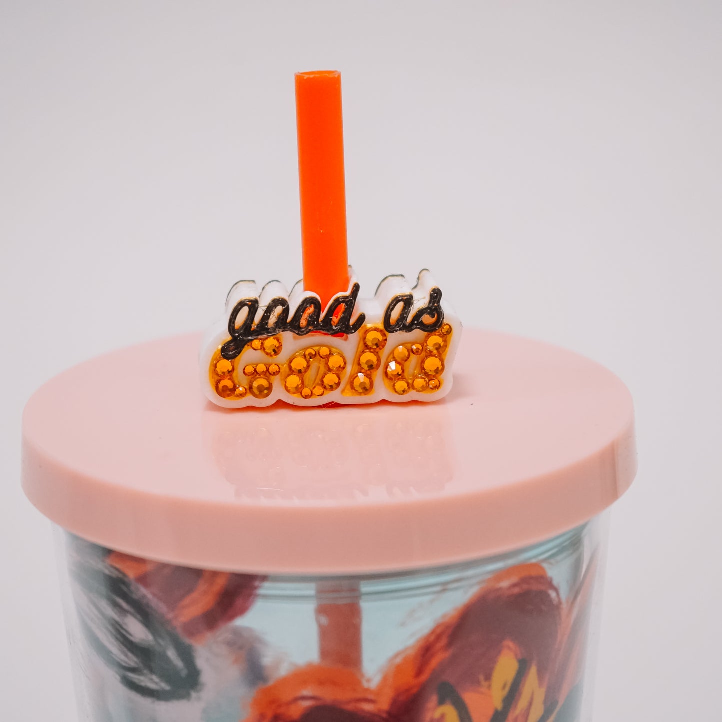 Gold Straw Charm