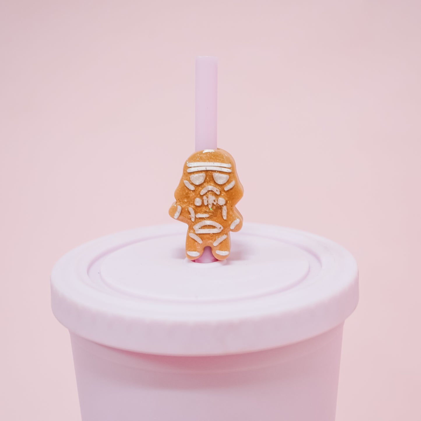 Galaxy Gingerbread Straw Charm