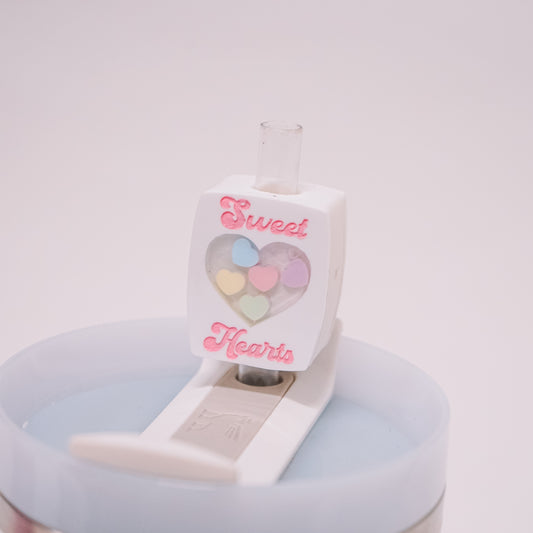 Sweet Hearts Candy Box Straw Charm