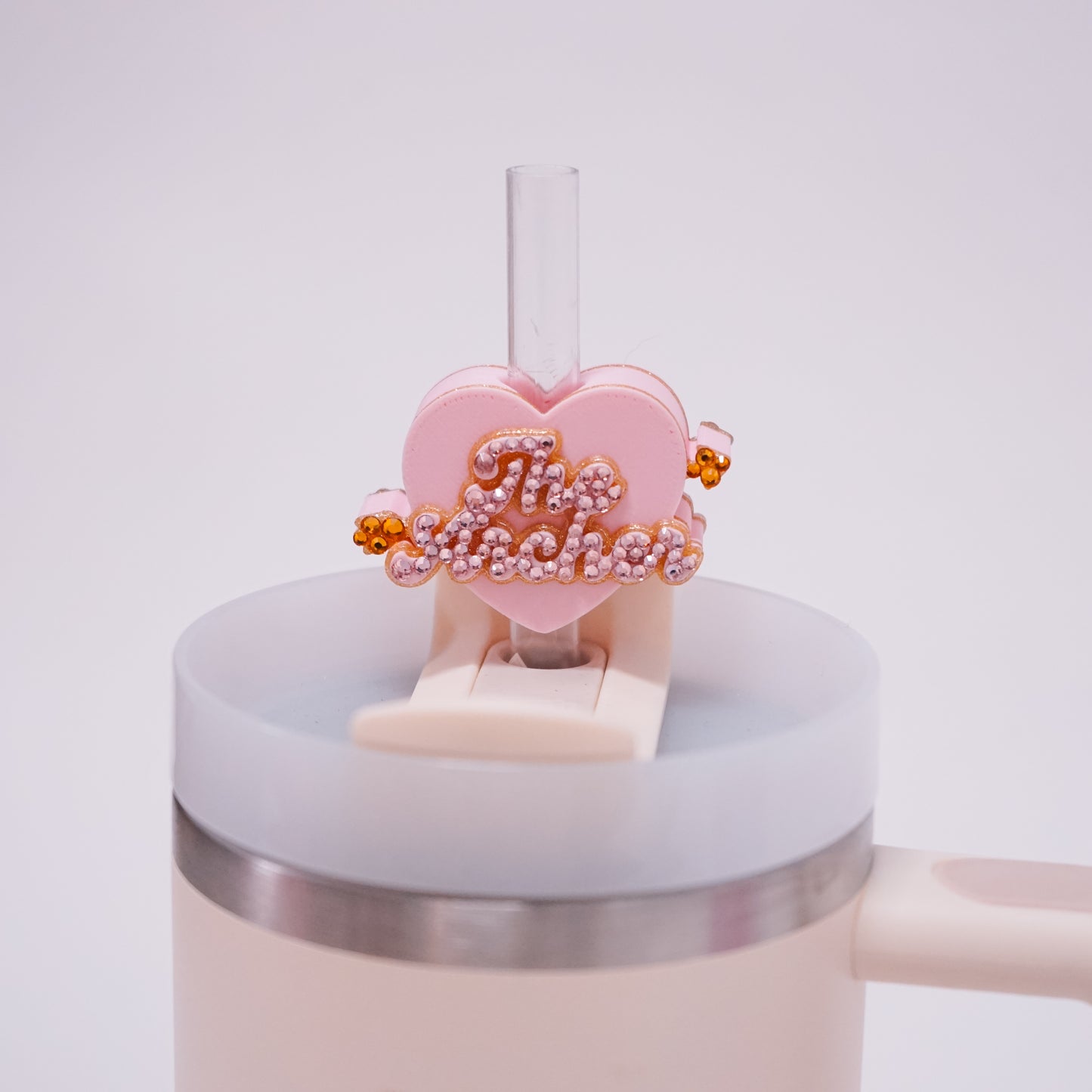 Archer Heart Straw Charm