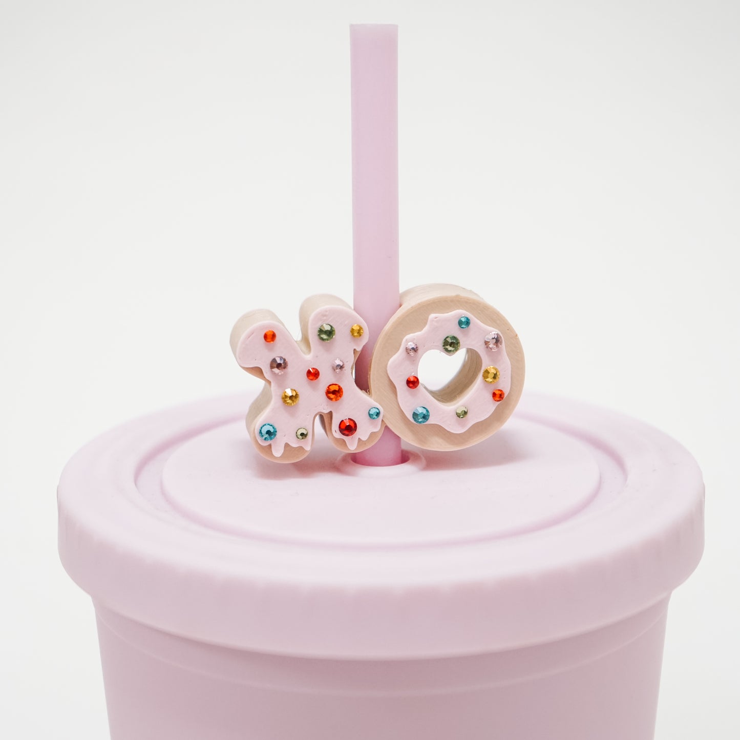 XO Donut Straw Charm