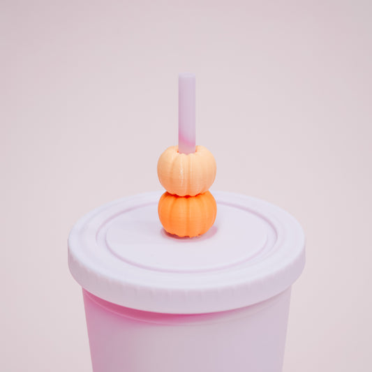 Mini Pumpkin Straw Charm