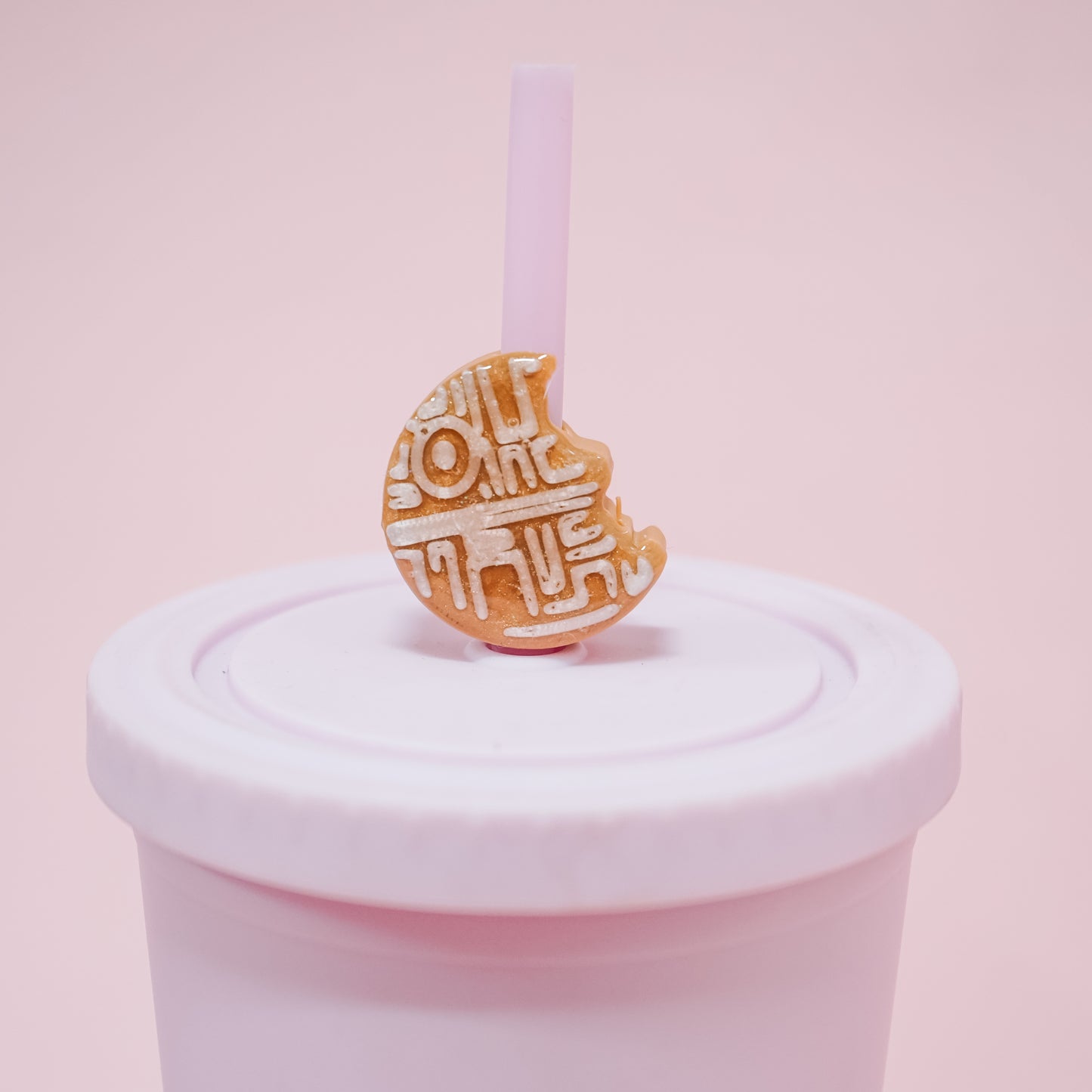 Galaxy Gingerbread Straw Charm