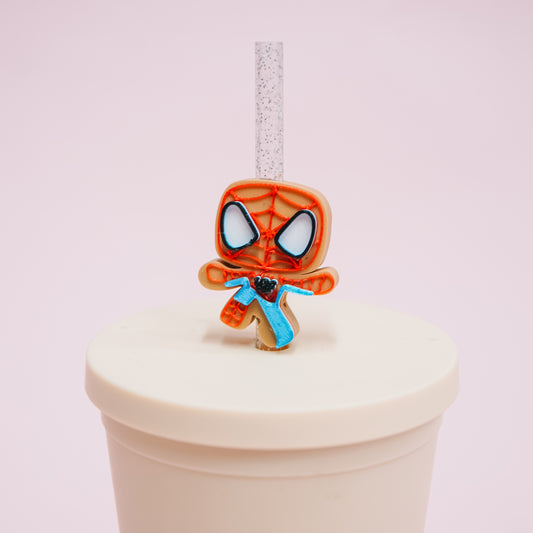 Ginger Spidey Straw Charm