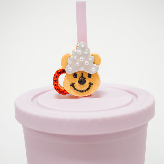 Bear Cup Straw Charm