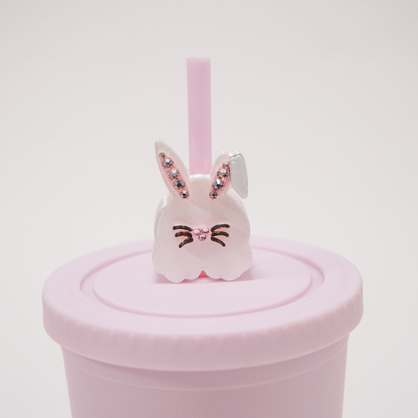 Bunny Feet Straw Charm