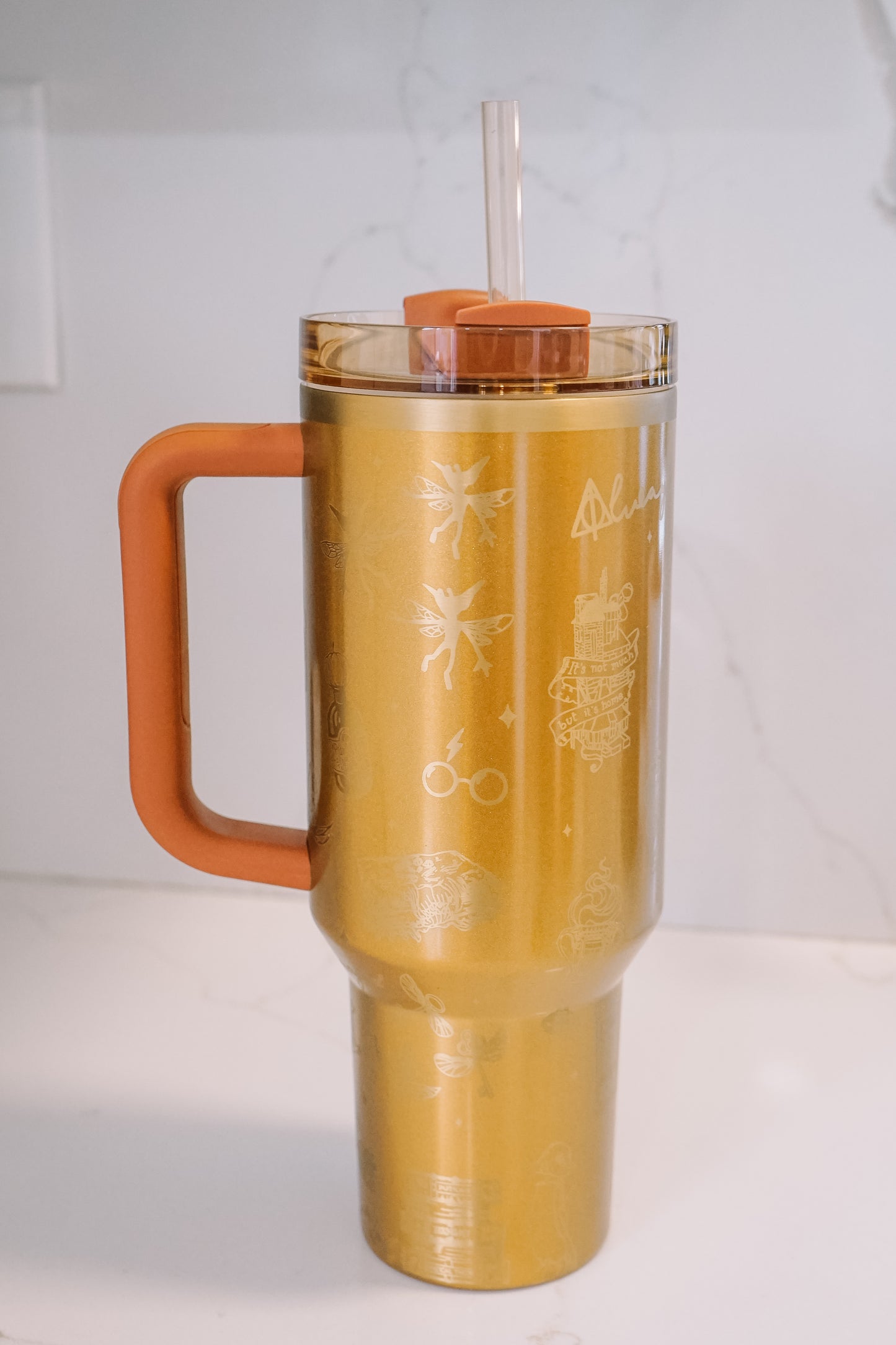 Gold Wizard Wrap Tumbler