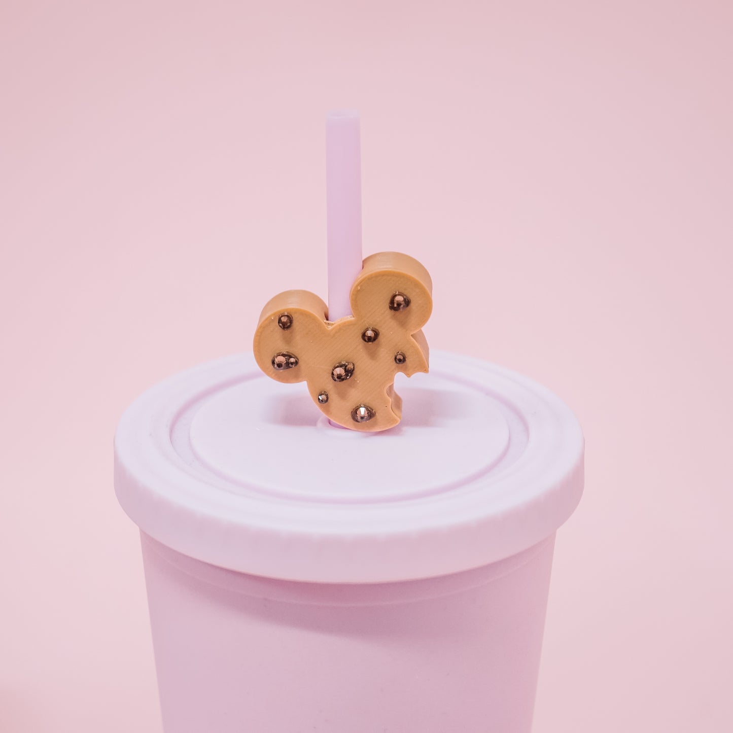 Ears Chocolate Chip Cookie Straw Charm