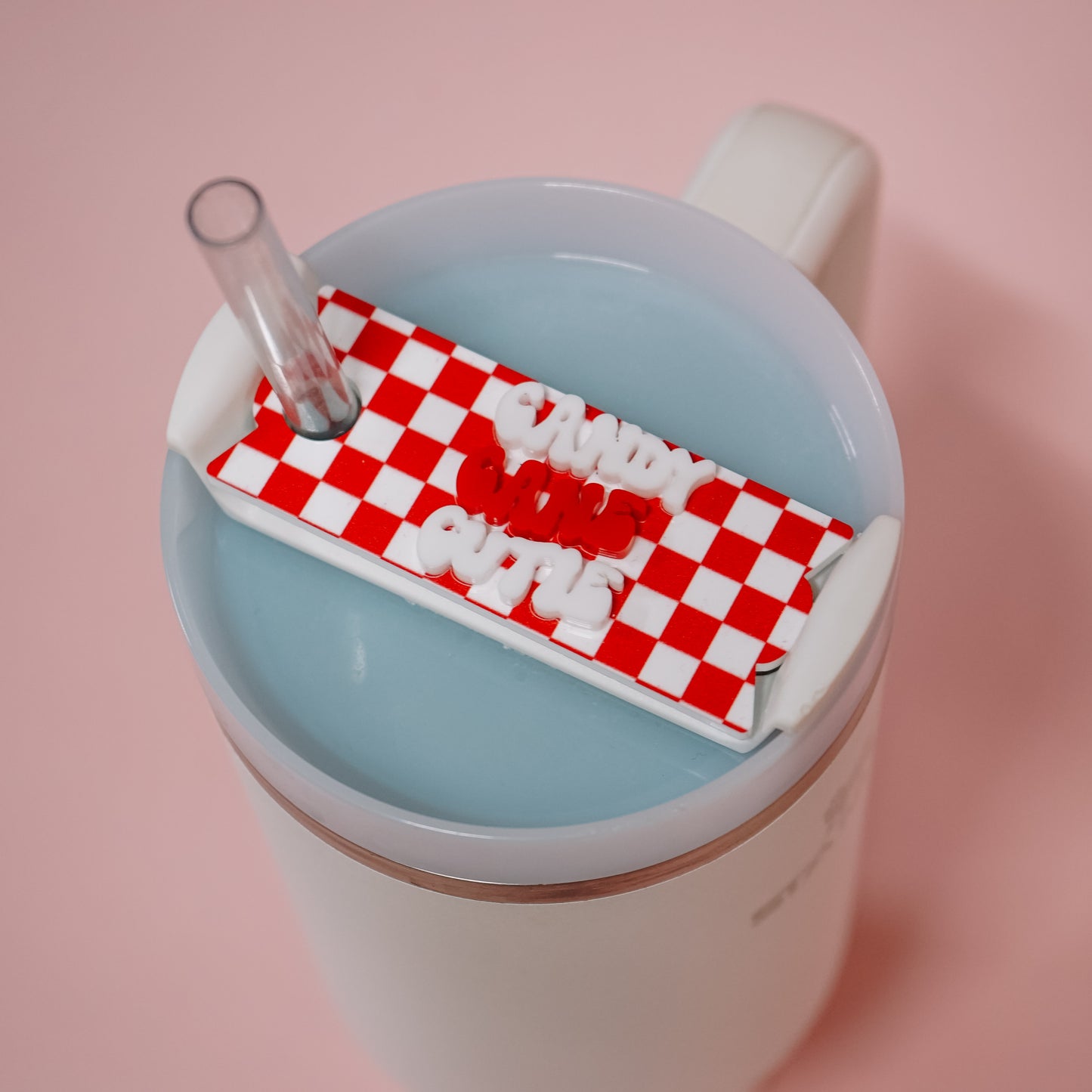 Candy Cane Cutie Lid Plate