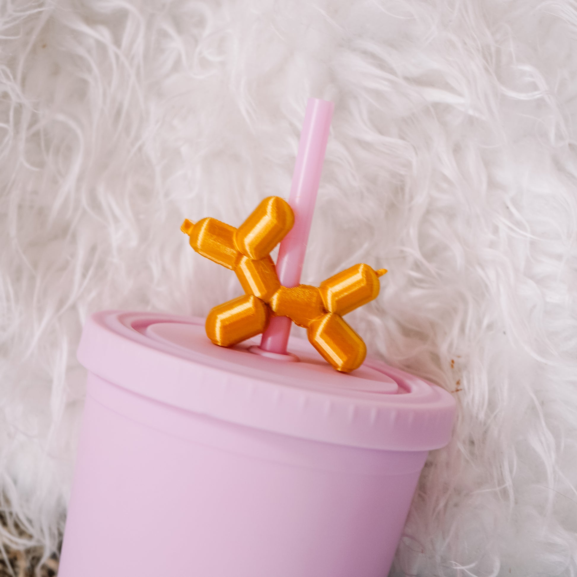 Balloon Dog Straw Charm – TheFawnDoe