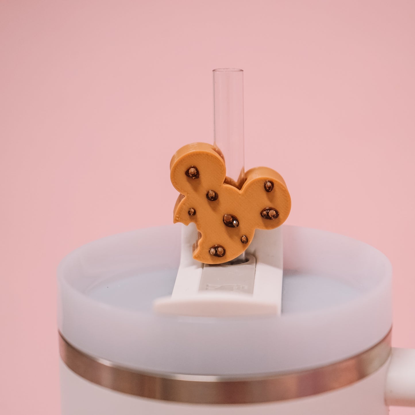 Ears Chocolate Chip Cookie Straw Charm