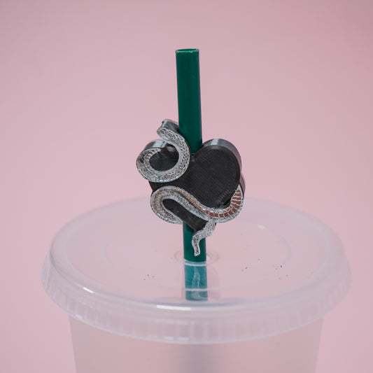 Rep Heart Straw Charm