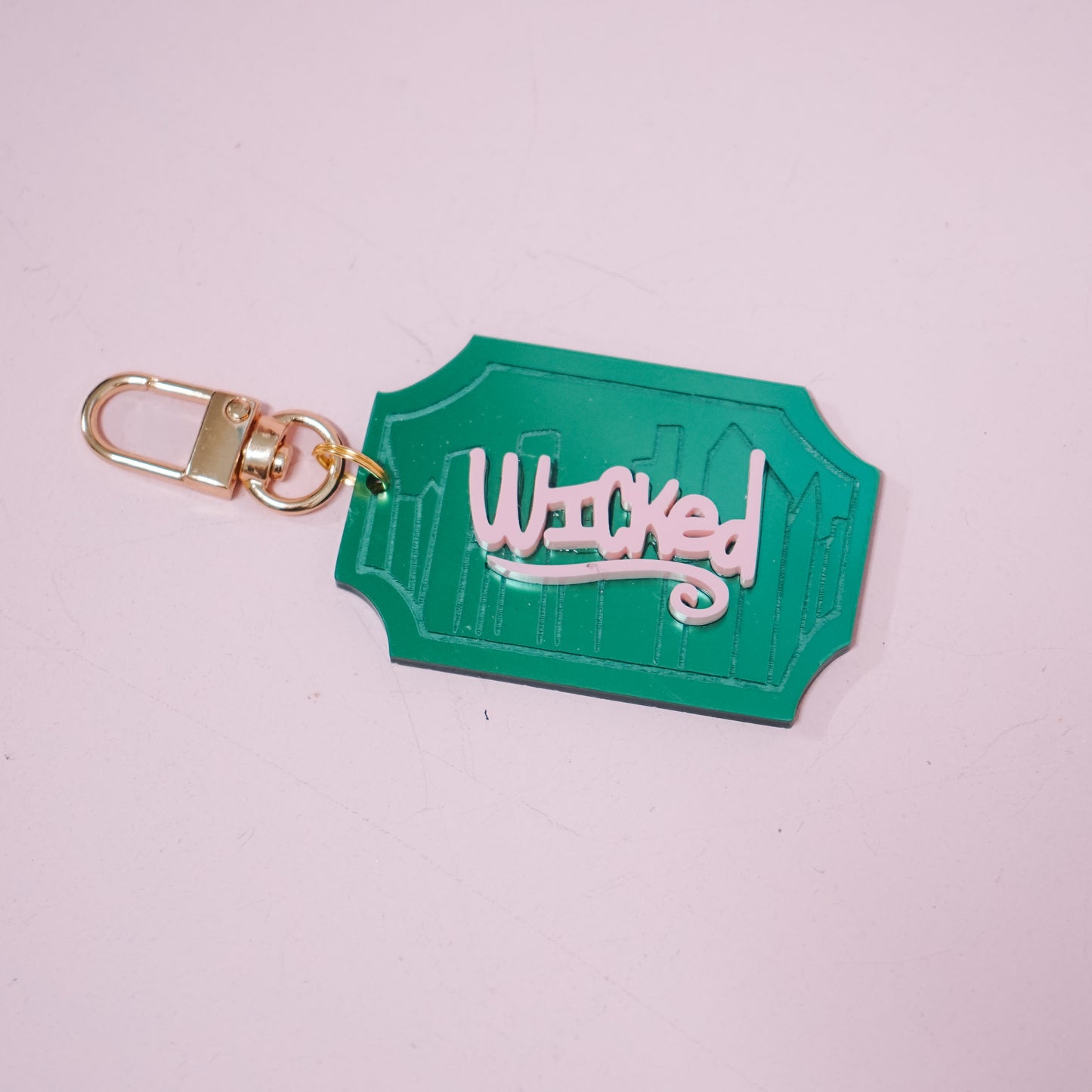 Emerald Ticket Bag Charm