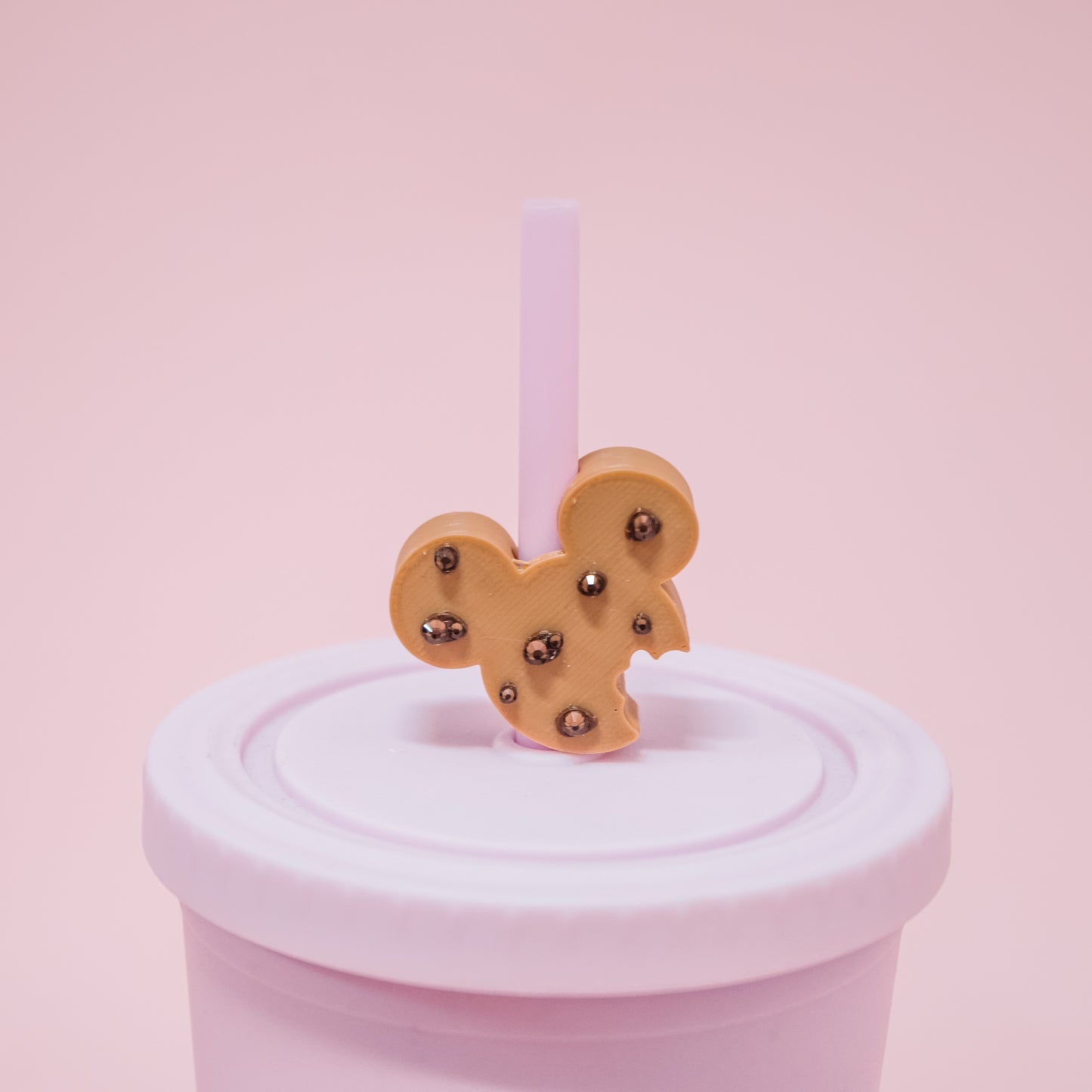 Ears Chocolate Chip Cookie Straw Charm