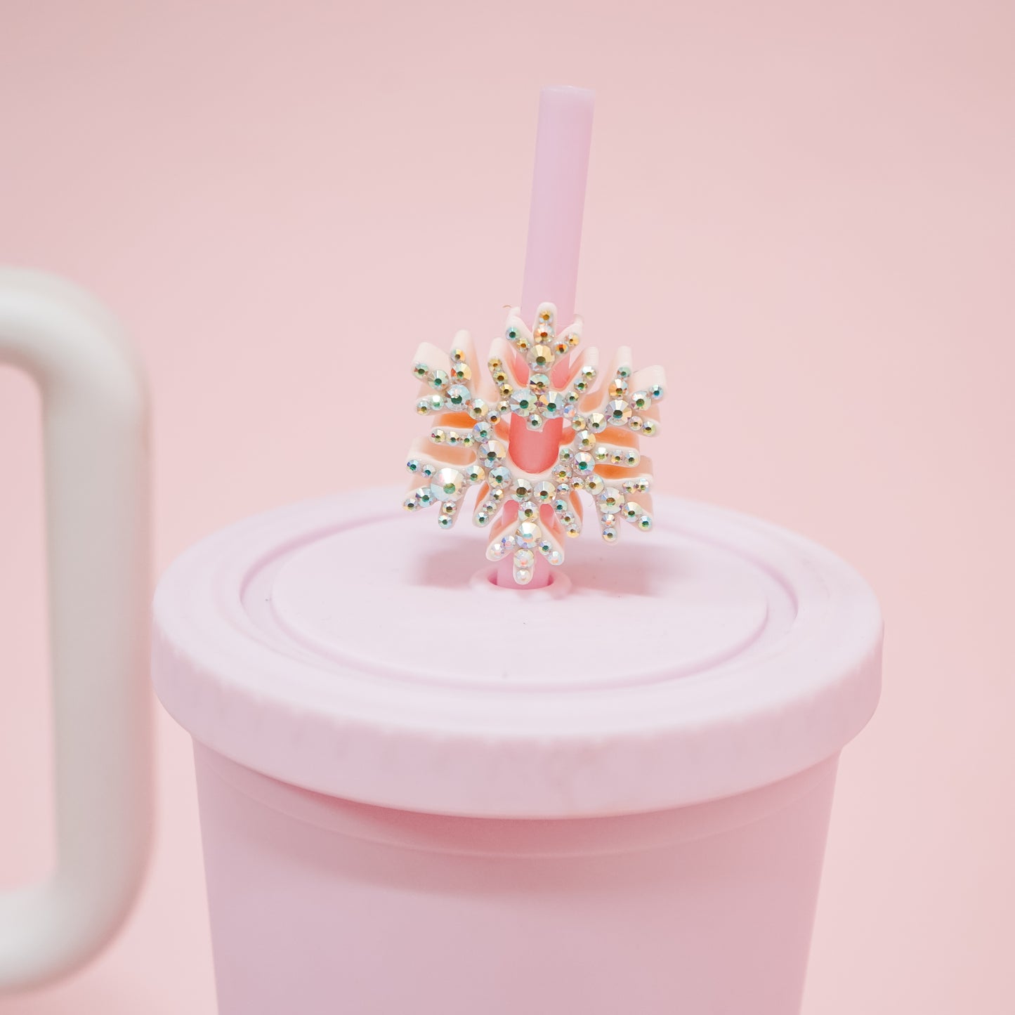 Ears Snowflake Straw Charm