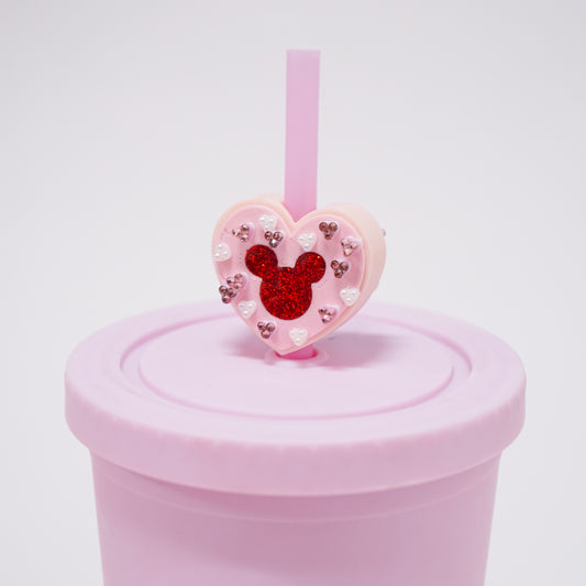 Ears Thumbprint Cookie Straw Charm