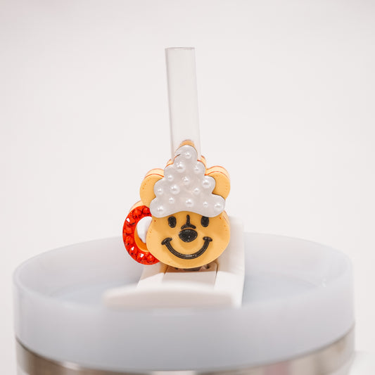 Bear Cup Straw Charm