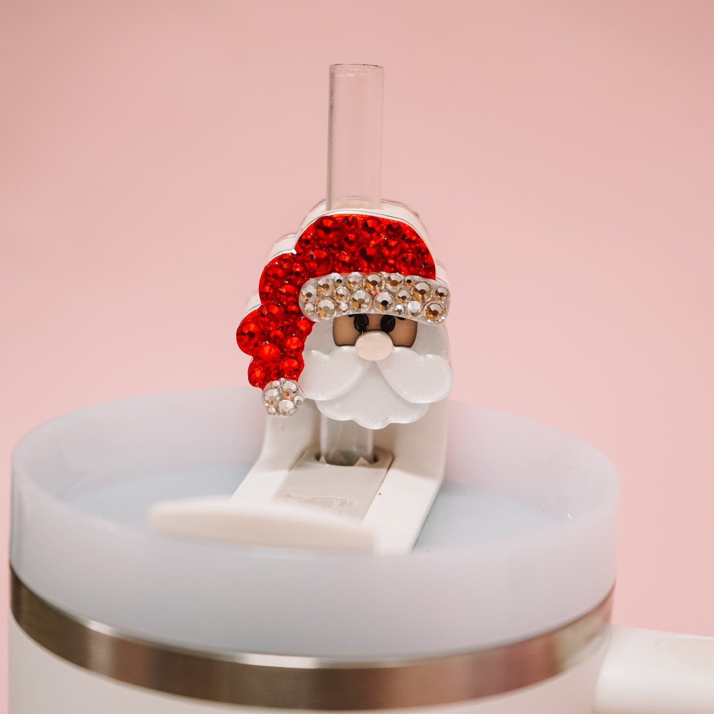 Santa Straw Charm