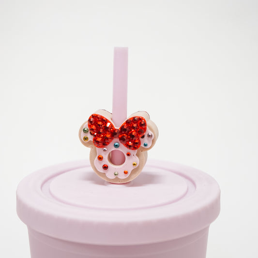 Mrs Ears Donut Straw Charm