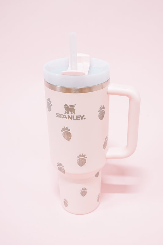 Strawberry 40 oz Wrap Tumbler