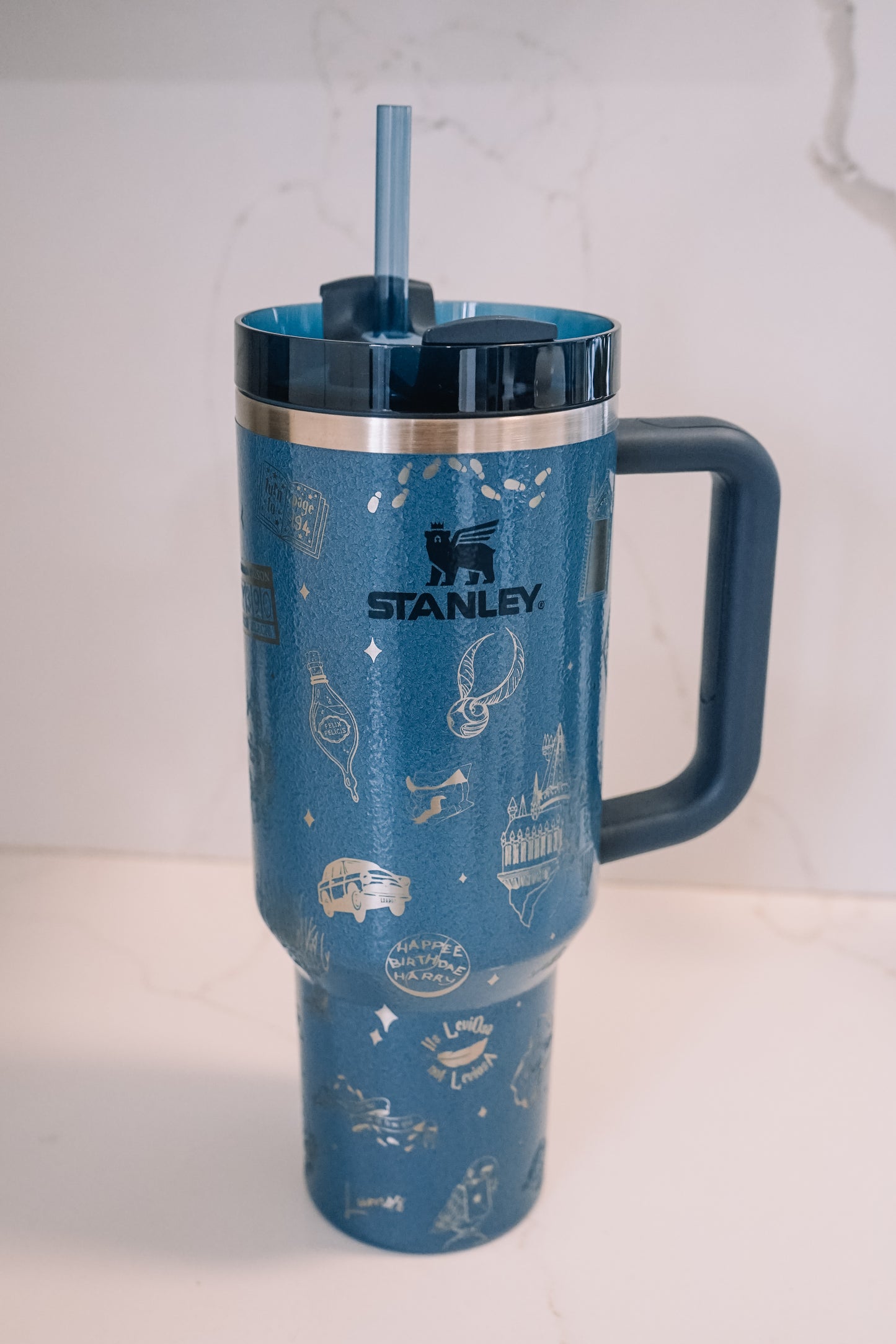 Blue Wizard Wrap Tumbler