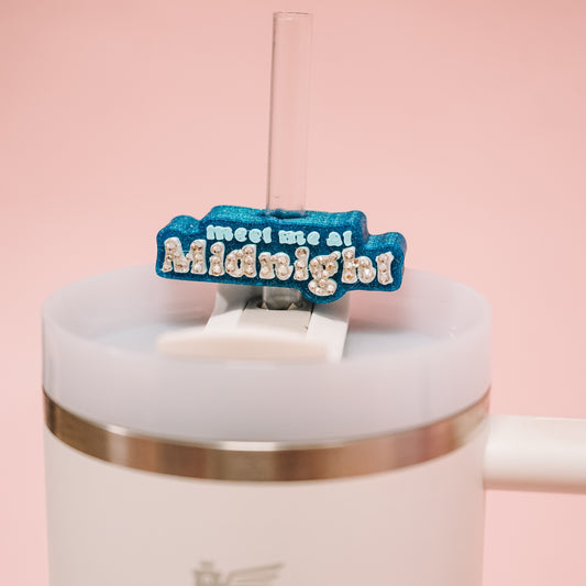 Meet me at Midnight Straw Charm