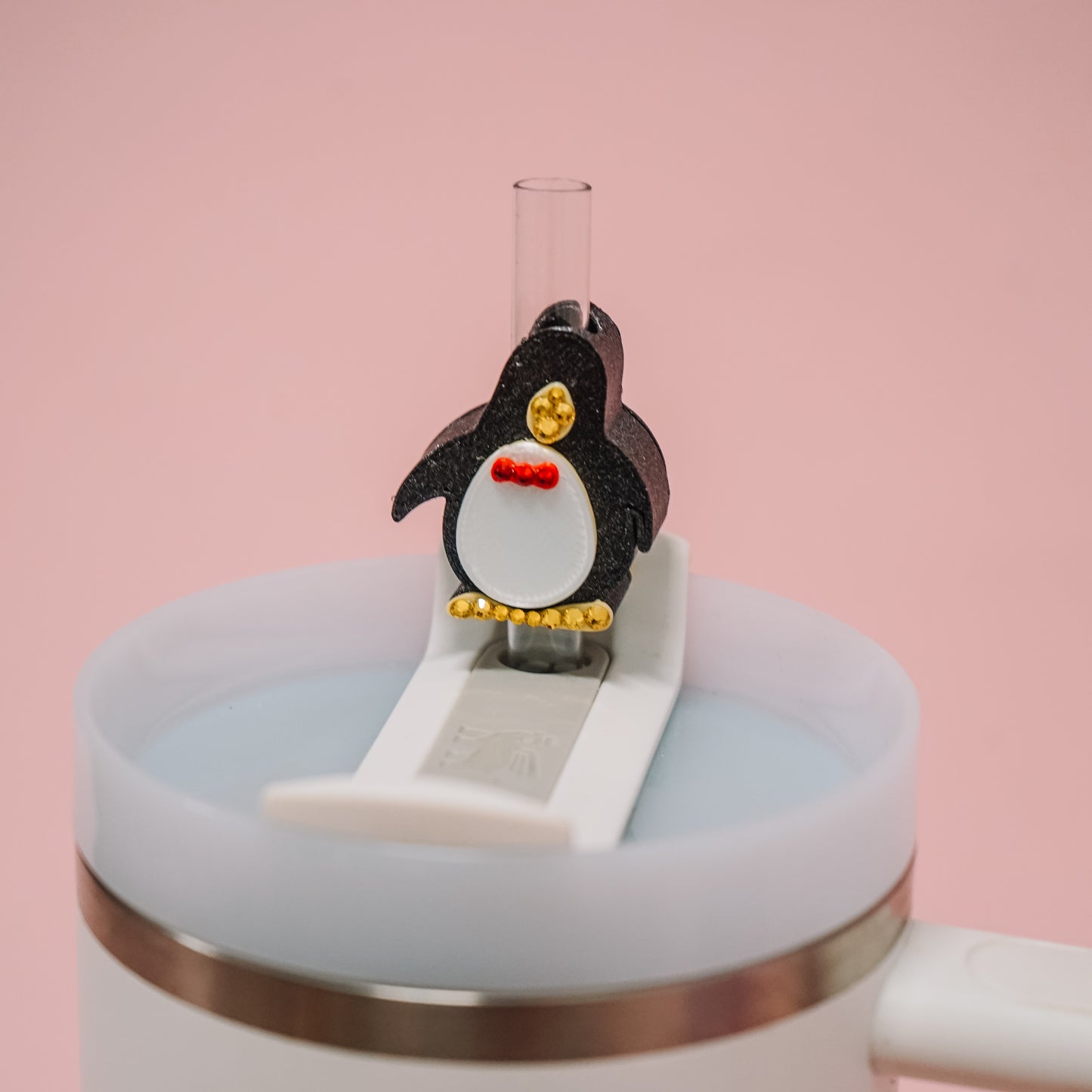 Penguin Straw Charm