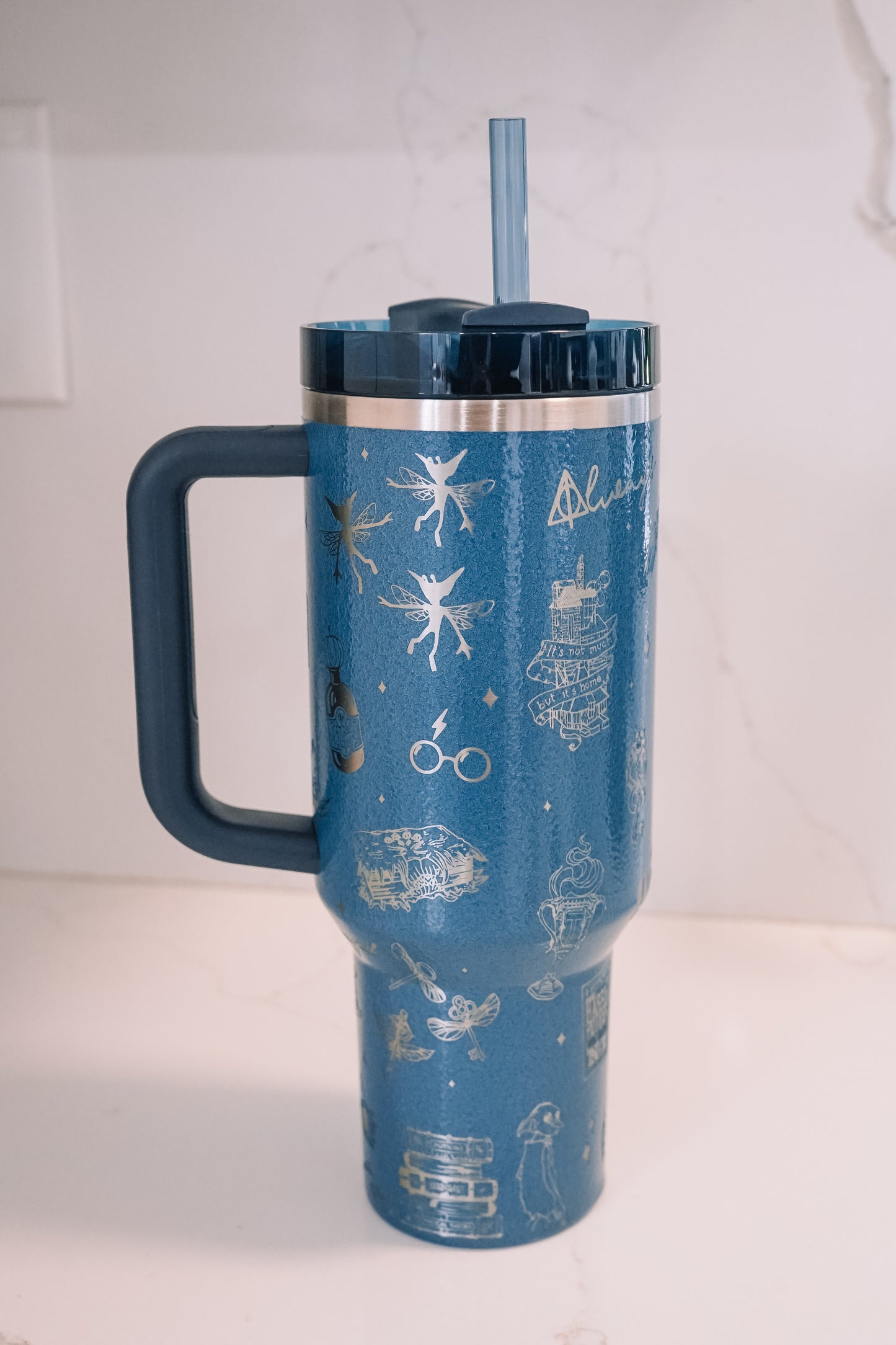 Blue Wizard Wrap Tumbler