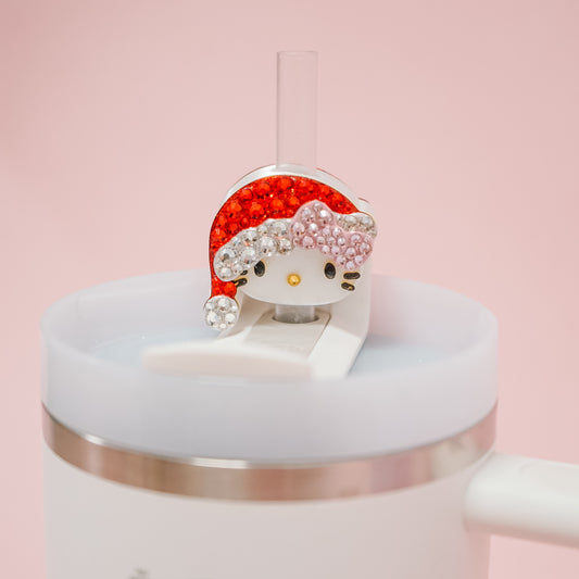 Santa HK Straw Charm