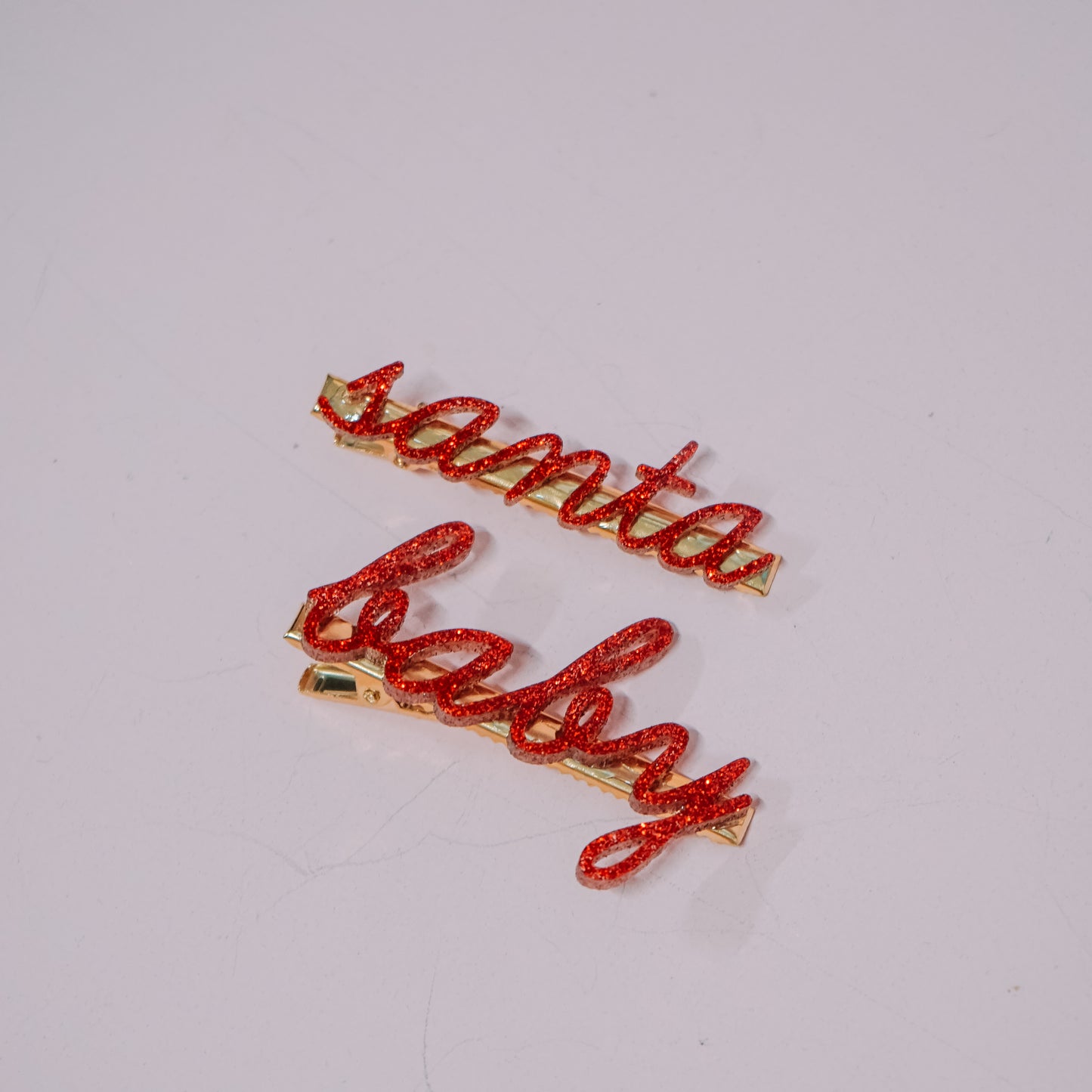 Santa Baby Barrette Set