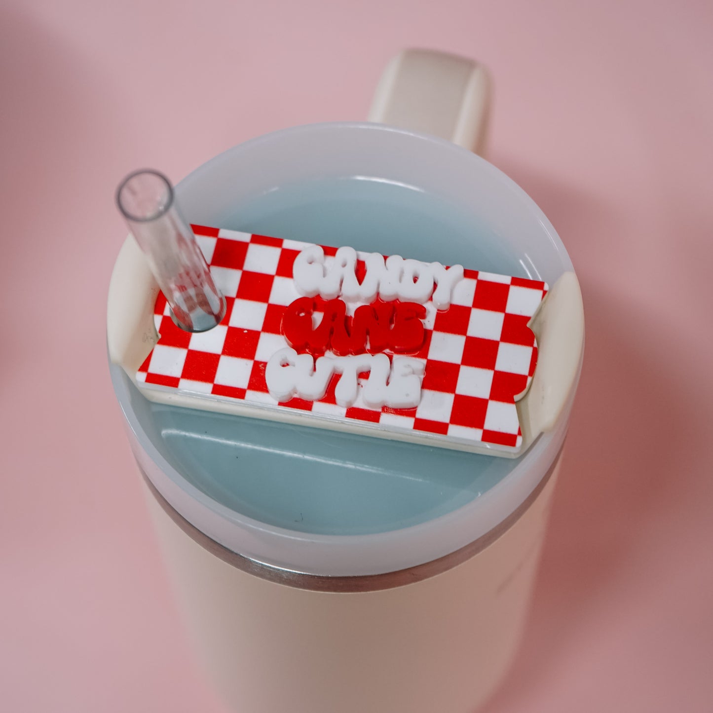 Candy Cane Cutie Lid Plate