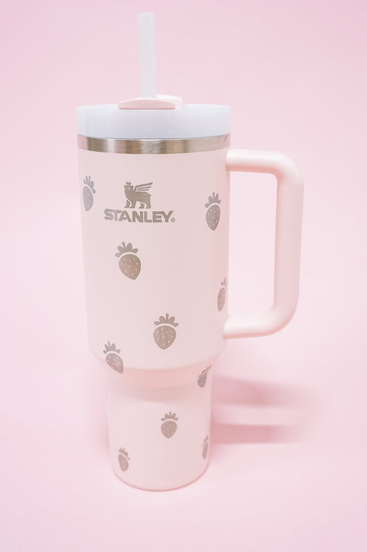 Strawberry 40 oz Wrap Tumbler