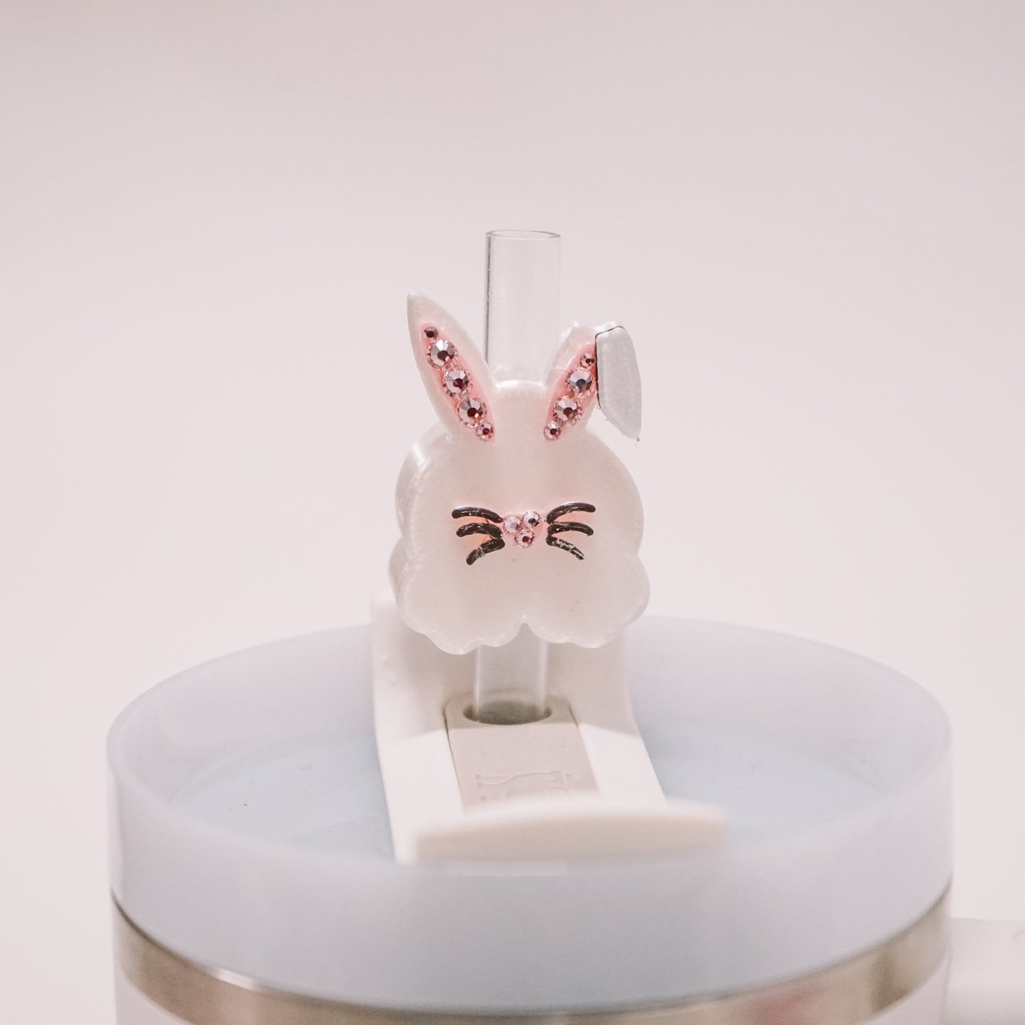 Bunny Feet Straw Charm