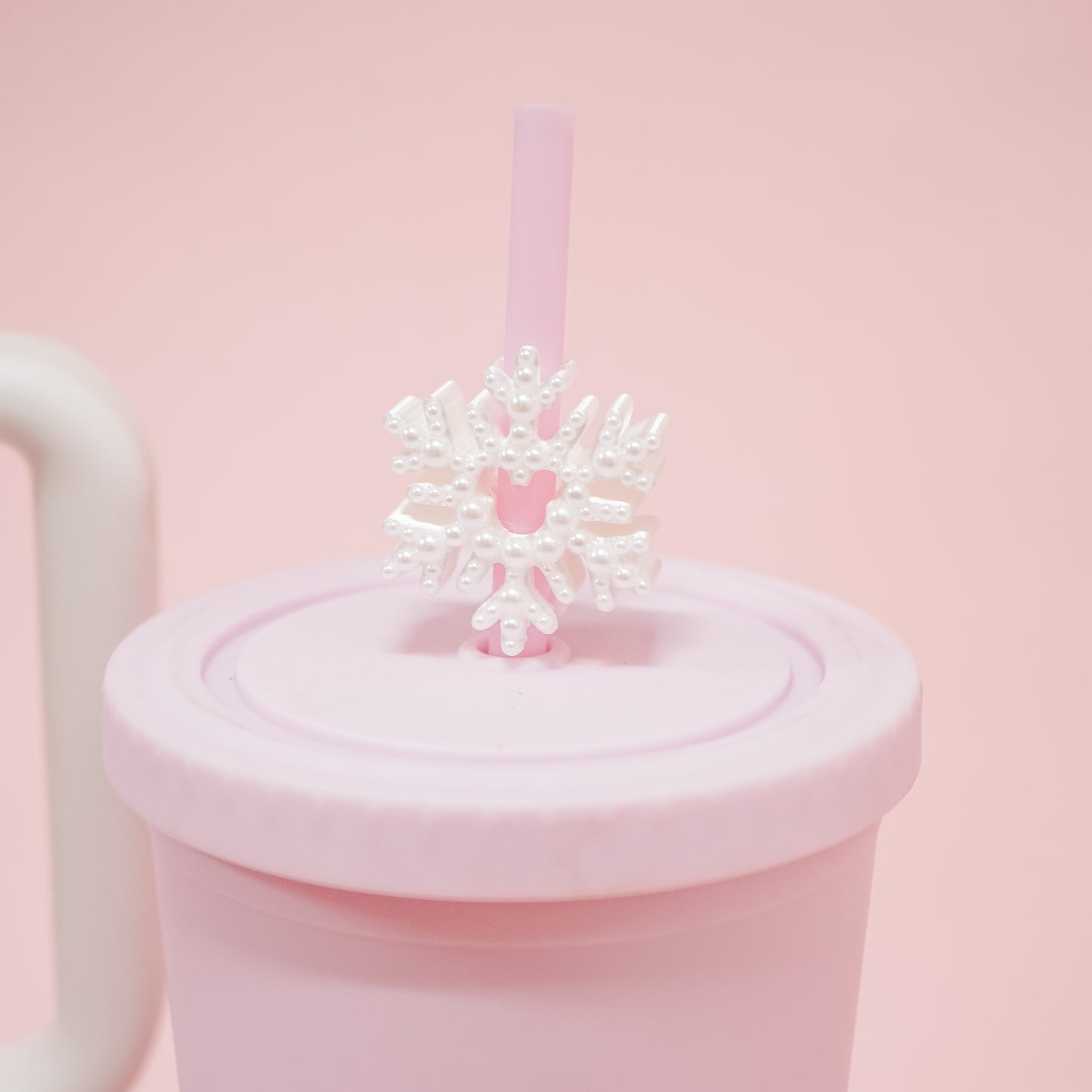 Ears Snowflake Straw Charm