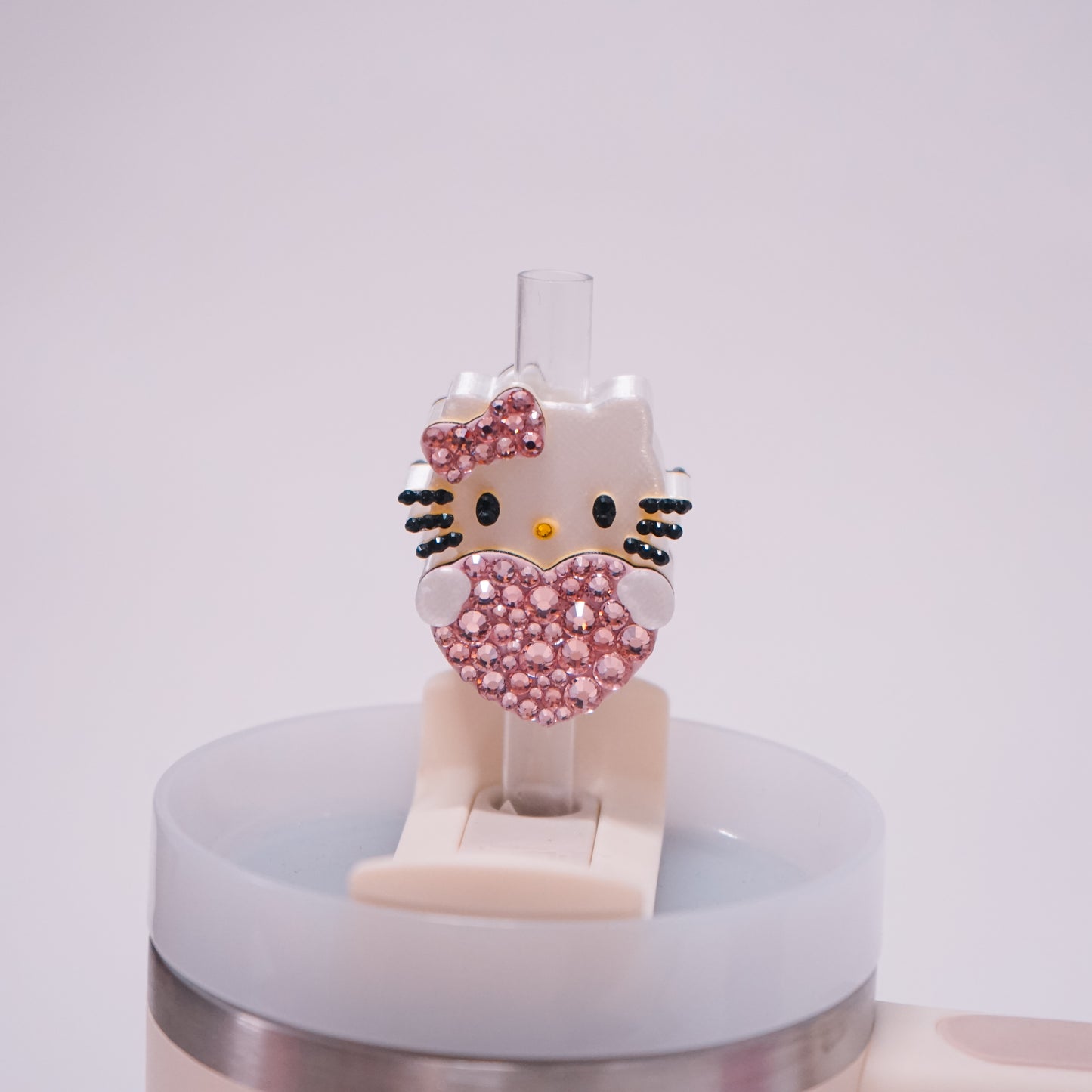 Heart HK Straw Charm