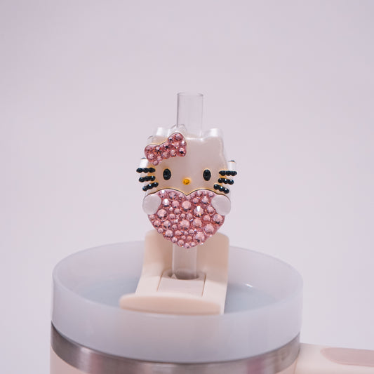 Heart HK Straw Charm