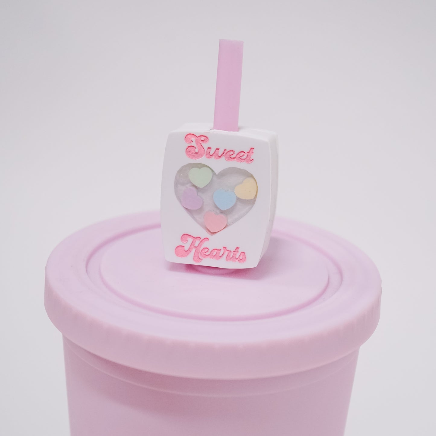 Sweet Hearts Candy Box Straw Charm