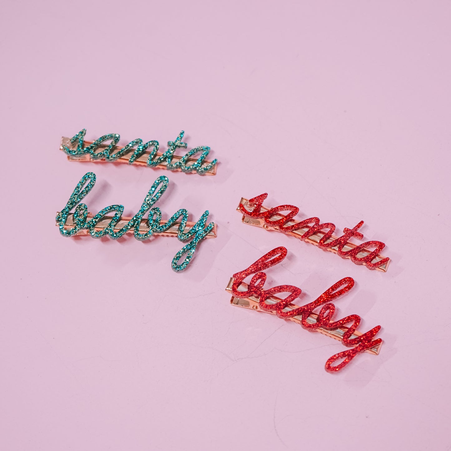 Santa Baby Barrette Set